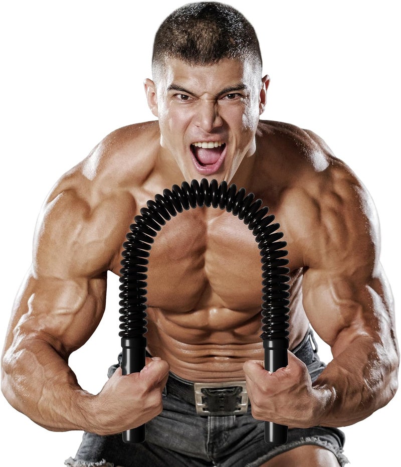Zenooze 's Power Twister Flex Bar, The Ultimate Upper Body Exercise Equipment for Strengthening Your Chest Workout, Shoulders,Biceps, Arms, Forearm Strengthener, Resorte para Hacer Ejercicio - Image 1